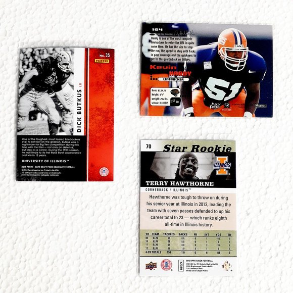 Illinois Fighting Illini 9 Card Lot - CFBL [4_1_1] - Picture 4 of 8